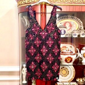 Free People Embroidered Sequined mini Dress sz.XS